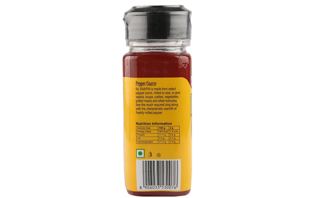 Snapin Pepper Coarse Spice   Bottle  40 grams